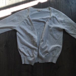 White cardigan